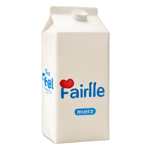 fairlife milk carton saying feel better  sticker