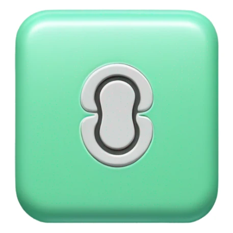 To get this toggle switch design in an AI emoji generator, I would describe it as:
"Create a modern toggle switch in the 'on' position. The switch should be a rounded rectangle or pill shape with very rounded corners. The background color should be a bright mint green (#00FF9D or similar). The toggle circle/knob should be pure white and positioned on the right side to indicate the 'on' state. The overall shape should have soft edges and a subtle shadow. The dimensions should be roughly 2:1 (width to height ratio). Make sure the circle/knob fits perfectly within the height of the pill shape with a small margin on all sides. The style should be clean and minimal with no additional details or textures sticker