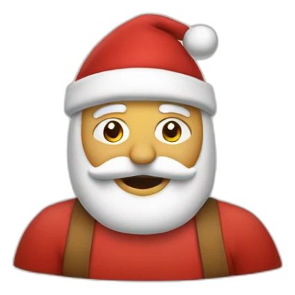 Père noël qui fait un prout sticker