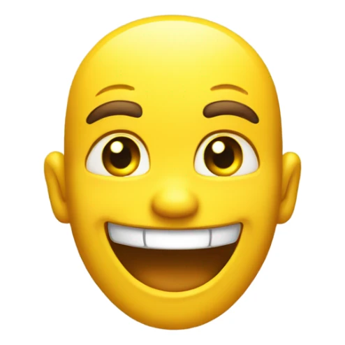 smile emoji holding up the middle finger sticker