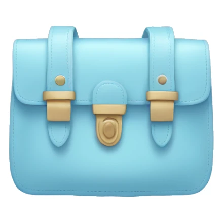 pastel blue bag sticker