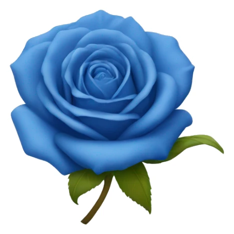 Rosa de color azul y pequeña sticker