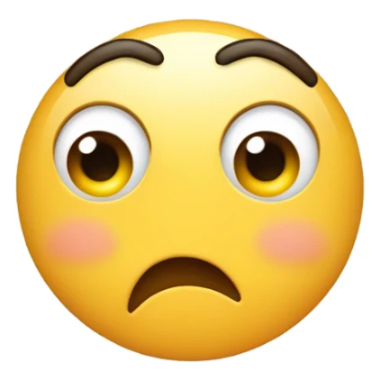 Blush emoji putting middle finger up  sticker