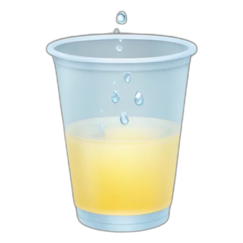 hand get water cup sticker