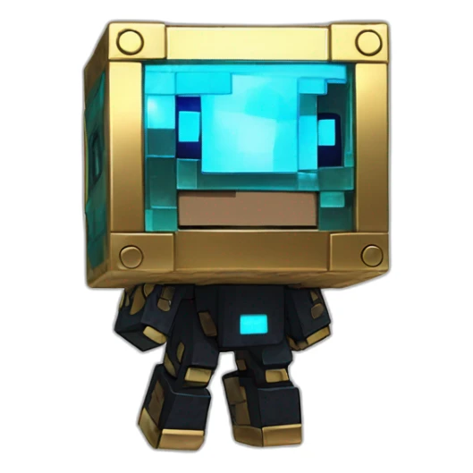 Minecraft Cyberpunk Pokemon Legendary Book Gold Shiny Glow sticker