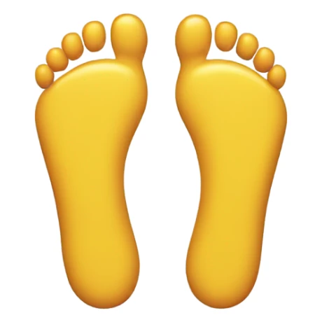 feet made of plastic in a shape of a macbook sticker