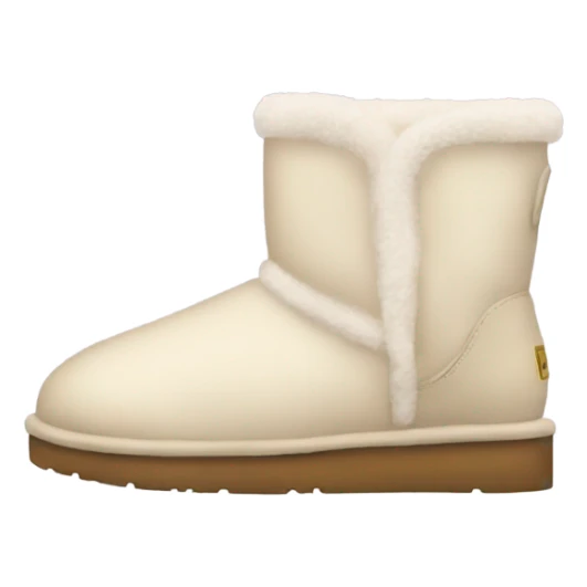 Cream uggs sticker