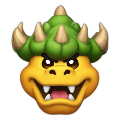 bowser mixed with dirt emoji sticker