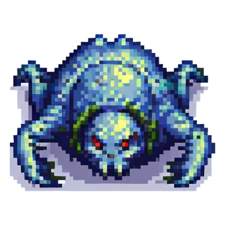 Silent Hill character emote for Twitch, pixel art style, featuring a Lying Figure monster in a crawling pose sticker