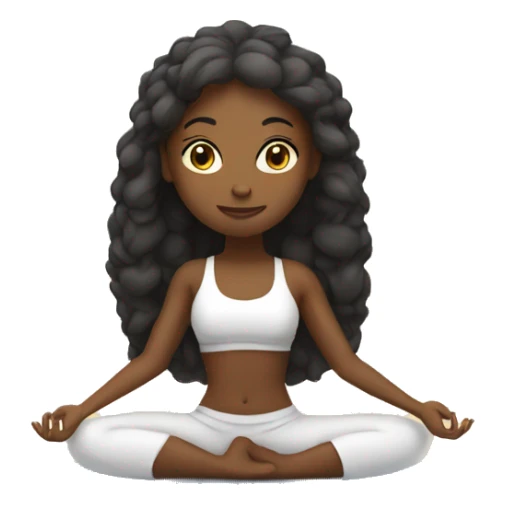 A single cute women doing yoga sticker