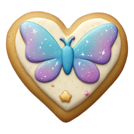 Fairy cookie heart sticker