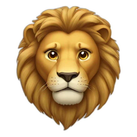 King lion sticker