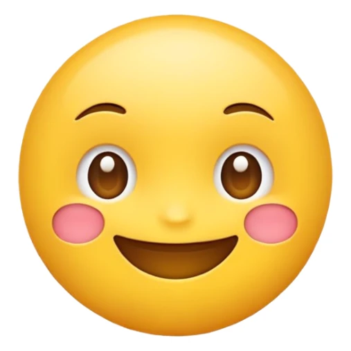 Cute cartoon emoji with ×1× symbol sticker