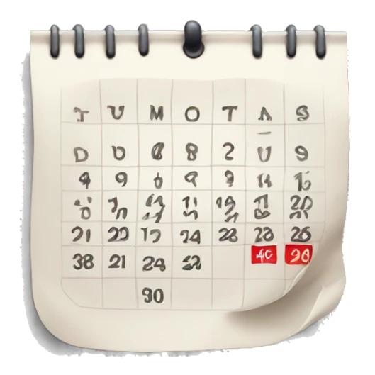 crossed out 
calendar iPhone emoji sticker