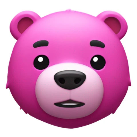 Fortnite pink bear skin sticker