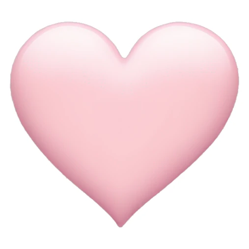 Light pink heart sticker