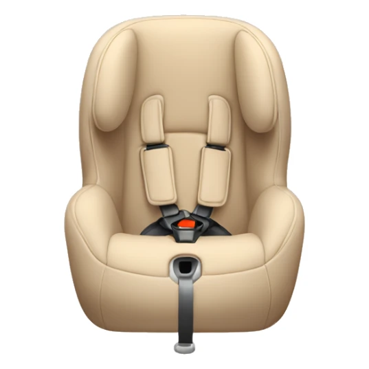 Beige baby car seat sticker