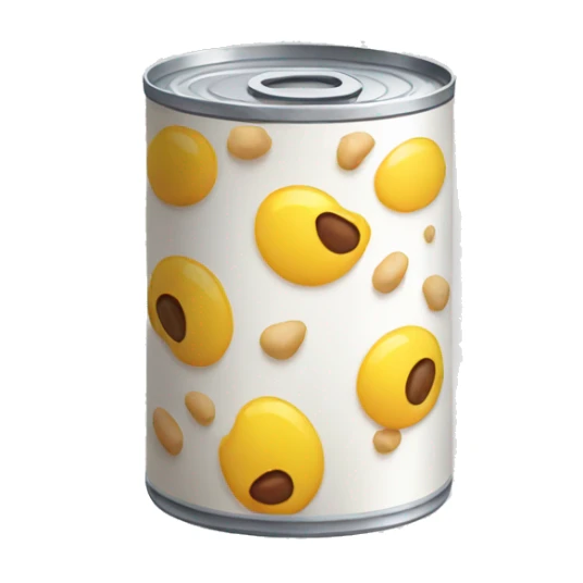 Can of food sticker