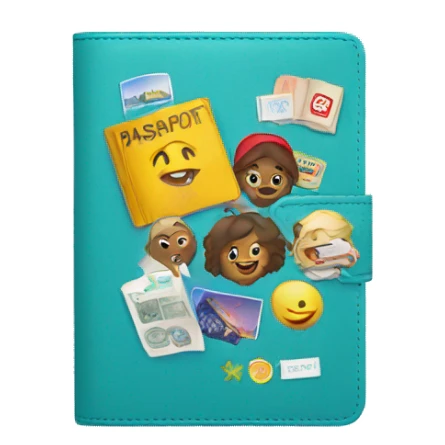 passport cover with stickers  sticker