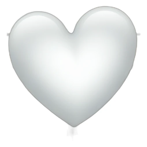 A white heart looks out of the window sticker