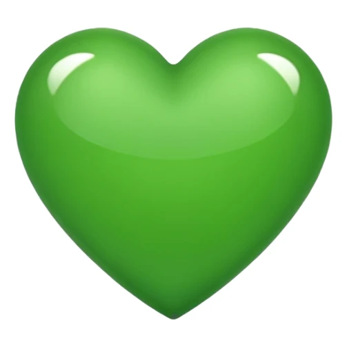 green heart classic emoji style sticker