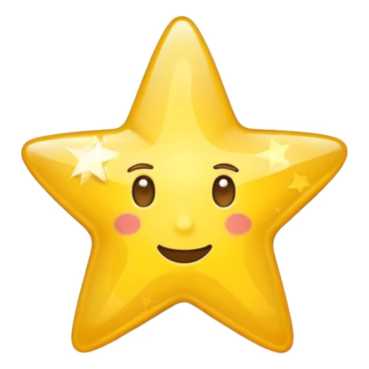 Make me an star emoji with a swirl in it with no face sticker