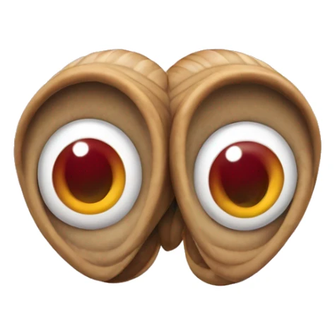 Caracol con corazones en los ojos sticker