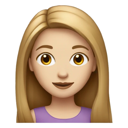 white girl with long straight light brown hair with macbook sticker