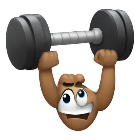 Dumbbell fitness sticker