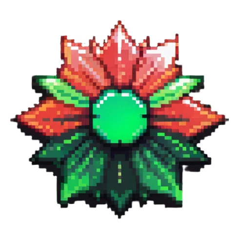 Star-shaped members badge with green to red gradient rays emanating from center sticker