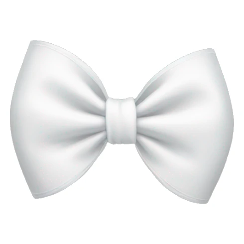 White bow sticker