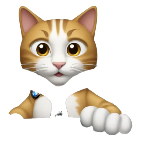 Cat driving  in a BMW-branded vehicle sticker