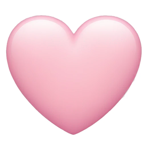 Pastel pink heart emoji sticker