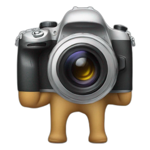 the back side of the camera is on legs sticker