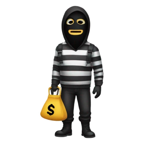 Robber emoji sticker