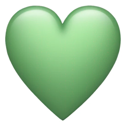 Sage Green heart emoji sticker