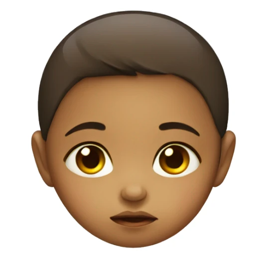 Sad baby girl sticker