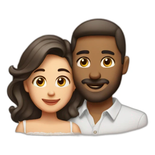 Husband in love with wife sticker