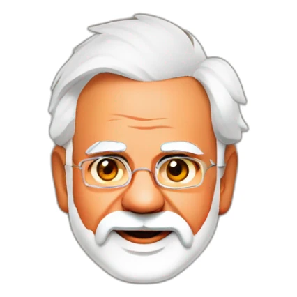 Prime Minister Narendra Modi standing by our BJP team holder sticker