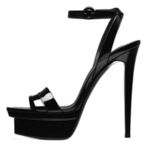 Ysl heel sandal TRIBUTE PLATFORM SANDAL black PATENT LEATHER sticker
