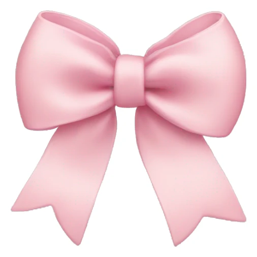 Light pink bow sticker