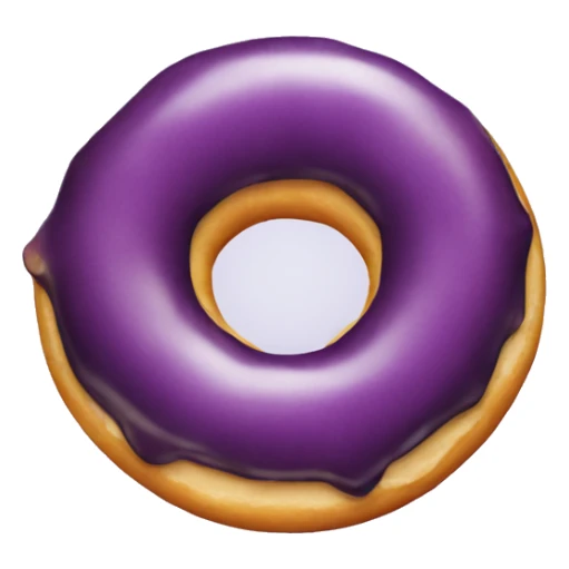 donut with eggplant through the middle of it sticker