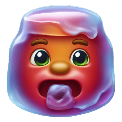 Head of Gummy bear freeze sticker
