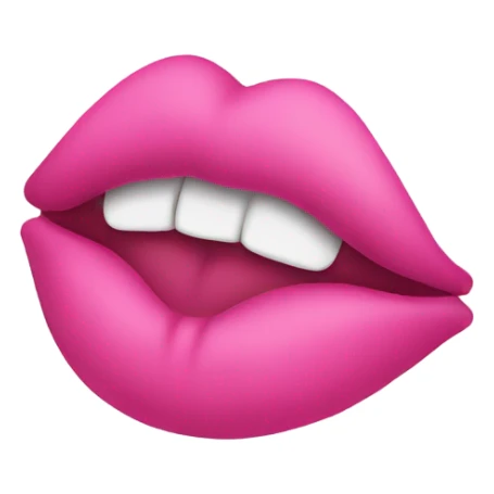 Pink kiss sticker