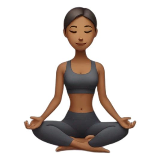 yoga girl sticker