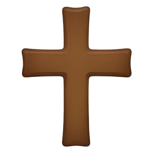 brown cross sticker