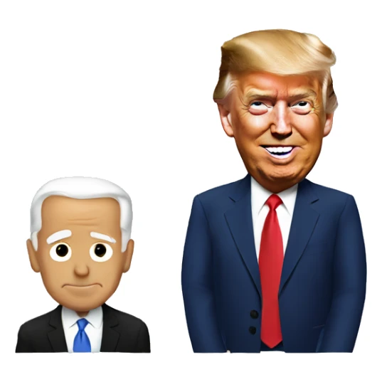 Biden with trump sticker