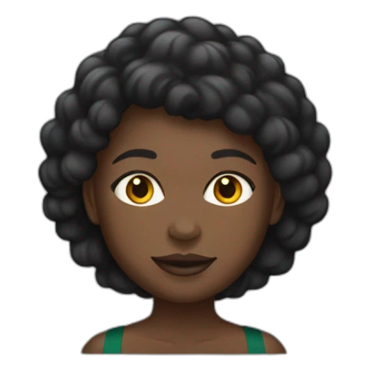 Une femme noire avec un maillot du Congo  sticker