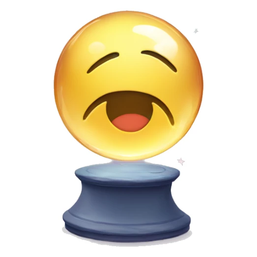 crystal ball with big stars floating around sticker