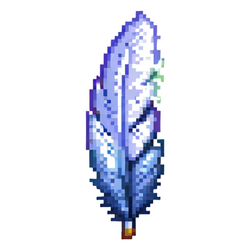 a small feather that describes the word tenderness sticker